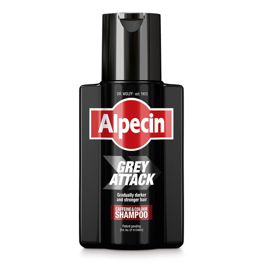 Alpecin Grey Attack Kofeiini & Värisampoo Miehille 